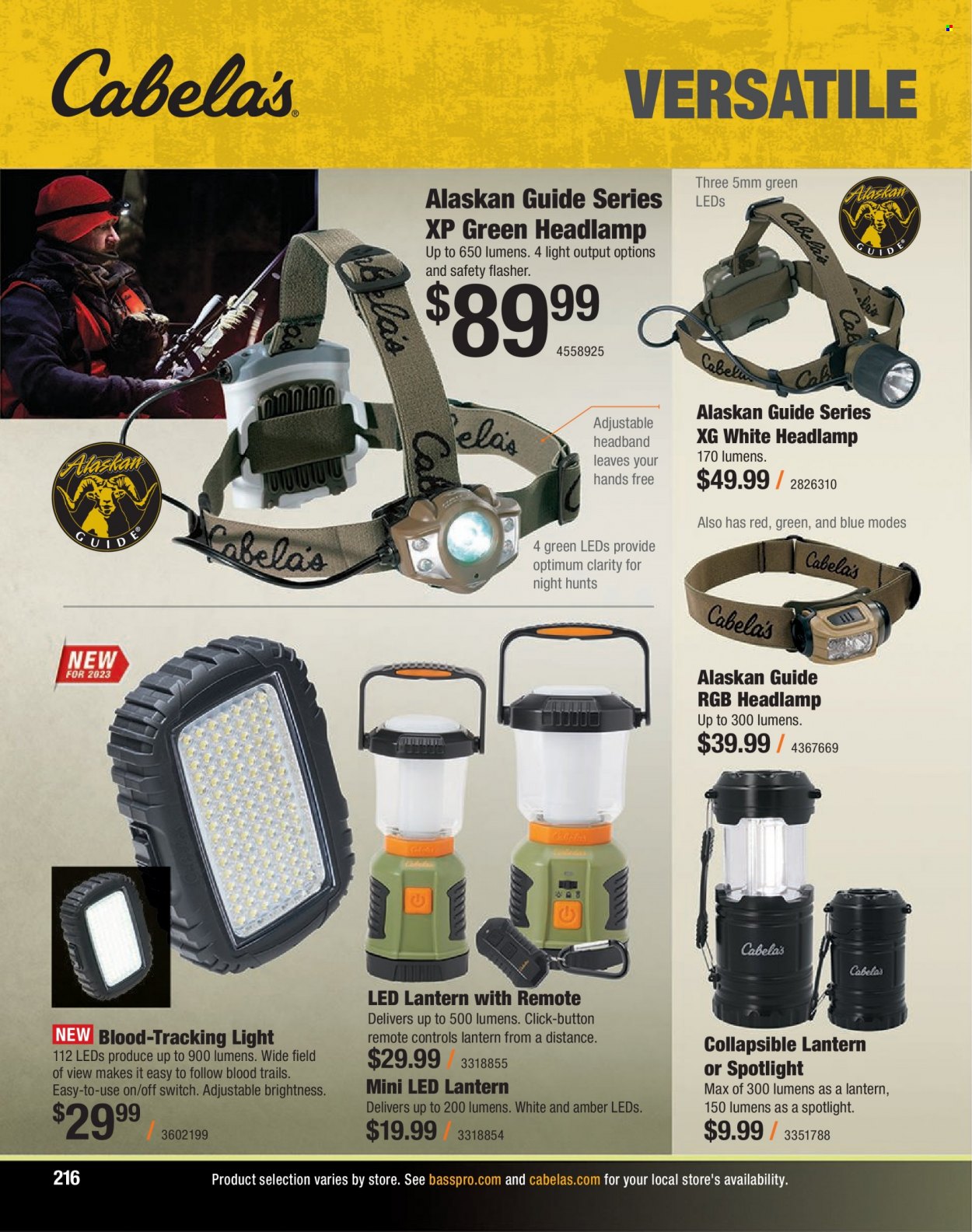 Bass Pro Shops flyer . Page 216.