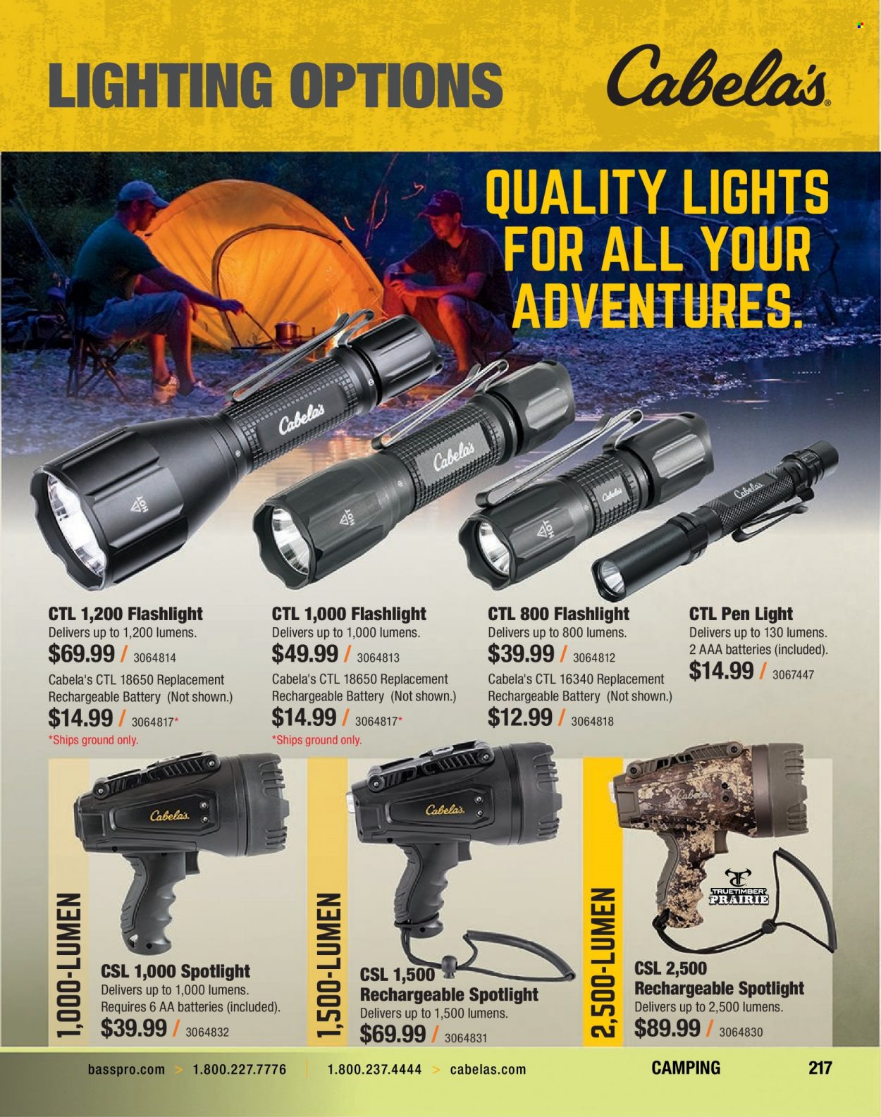 Bass Pro Shops flyer . Page 217.
