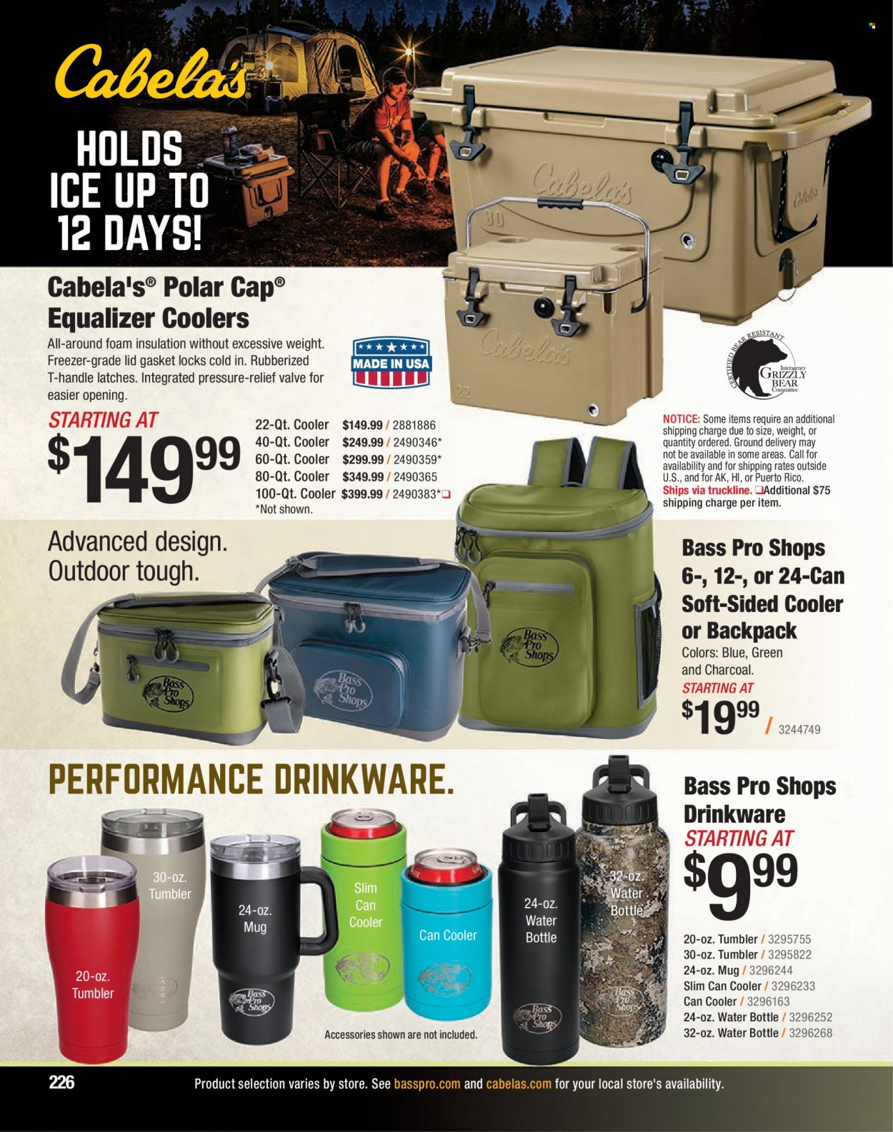 Bass Pro Shops flyer . Page 226.