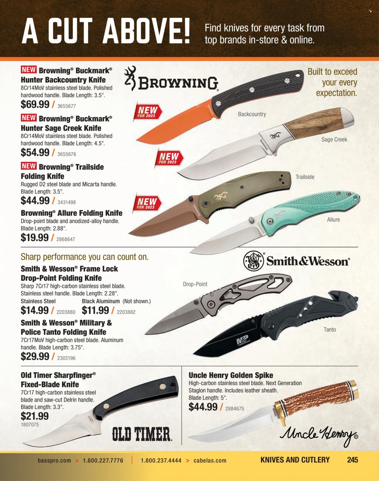 Bass Pro Shops flyer . Page 245.