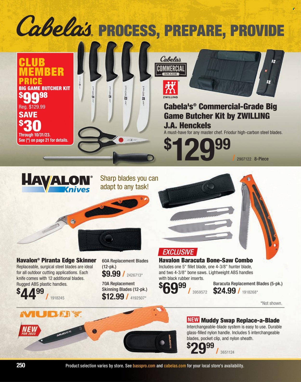 Bass Pro Shops flyer . Page 250.
