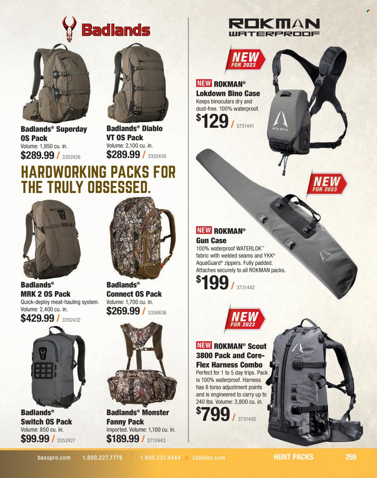 Bass Pro Shops flyer . Page 259.