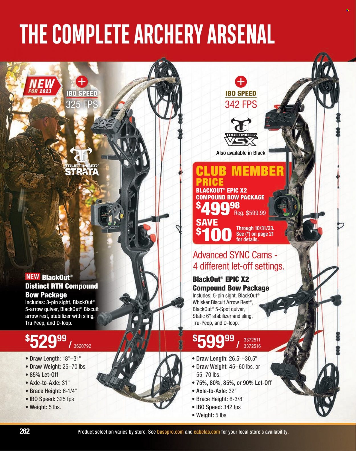 Bass Pro Shops flyer . Page 262.