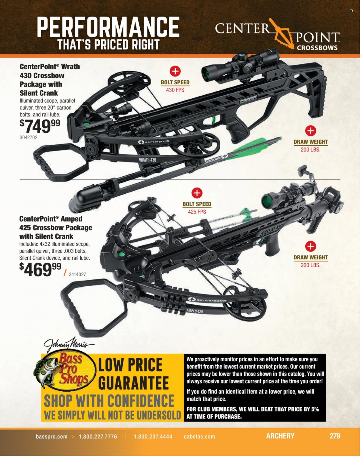 Bass Pro Shops flyer . Page 279.