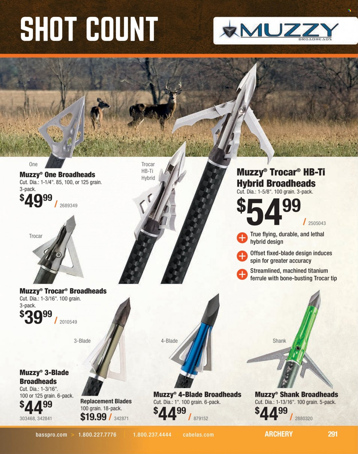 Bass Pro Shops flyer . Page 291.
