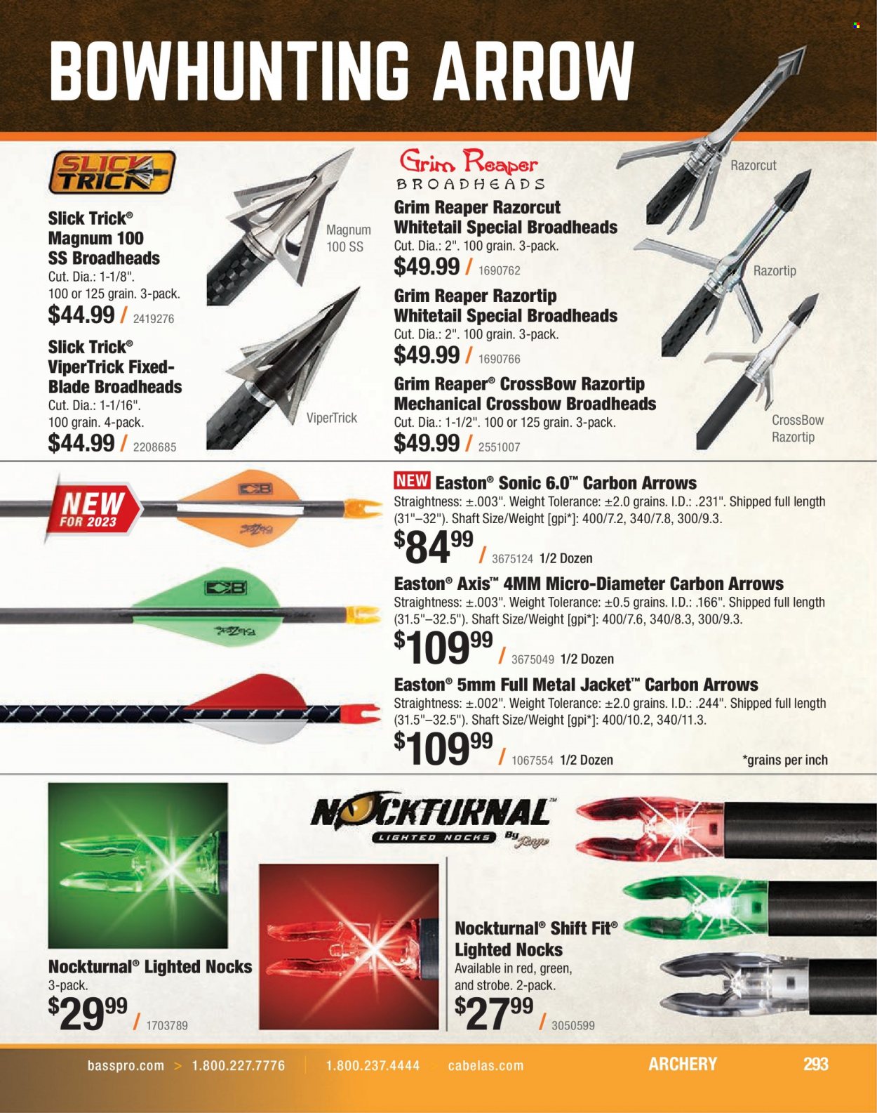 Bass Pro Shops flyer . Page 293.