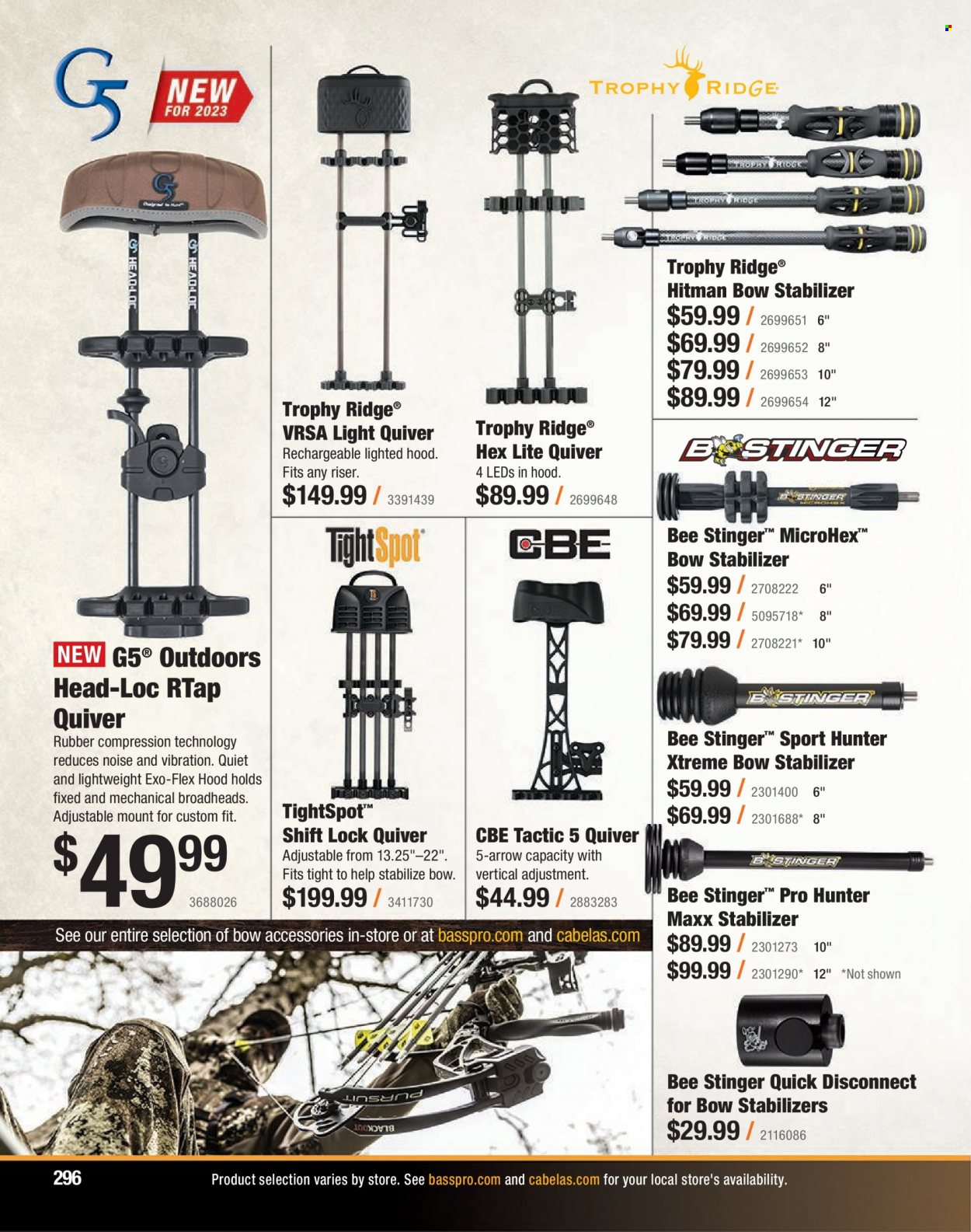 Bass Pro Shops flyer . Page 296.