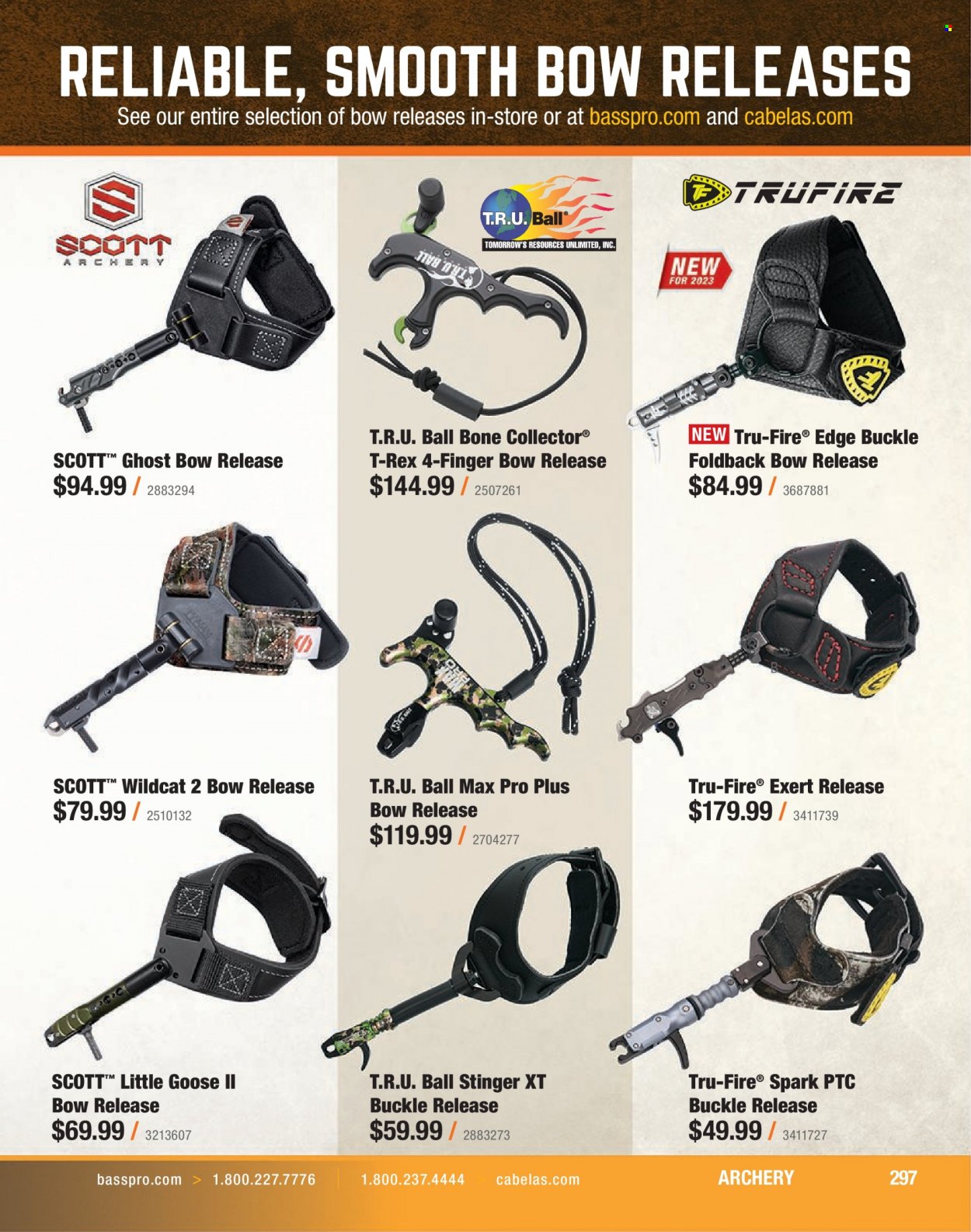 Bass Pro Shops flyer . Page 297.