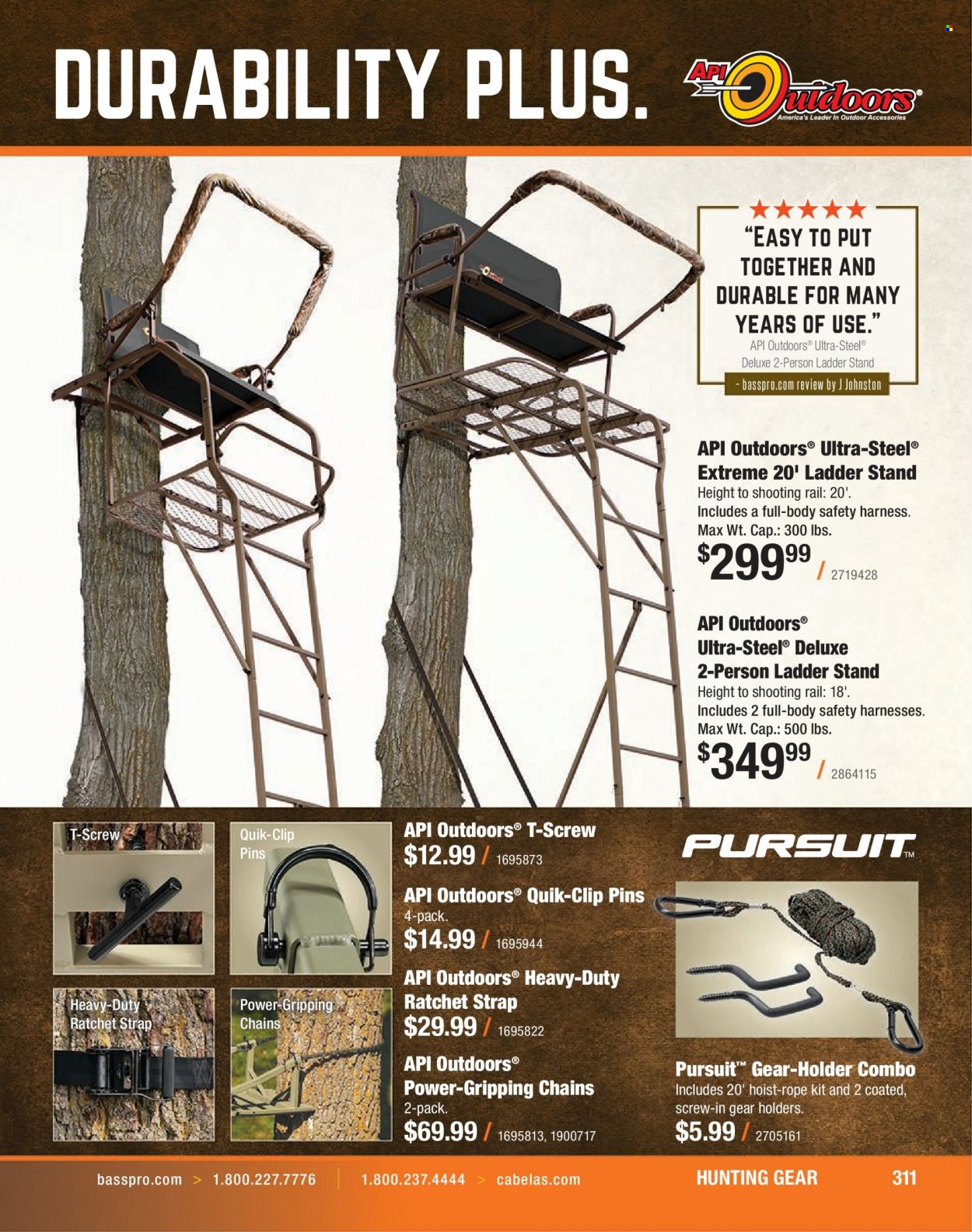 Bass Pro Shops flyer . Page 311.