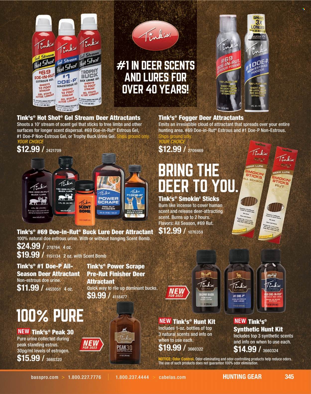 Bass Pro Shops flyer . Page 345.
