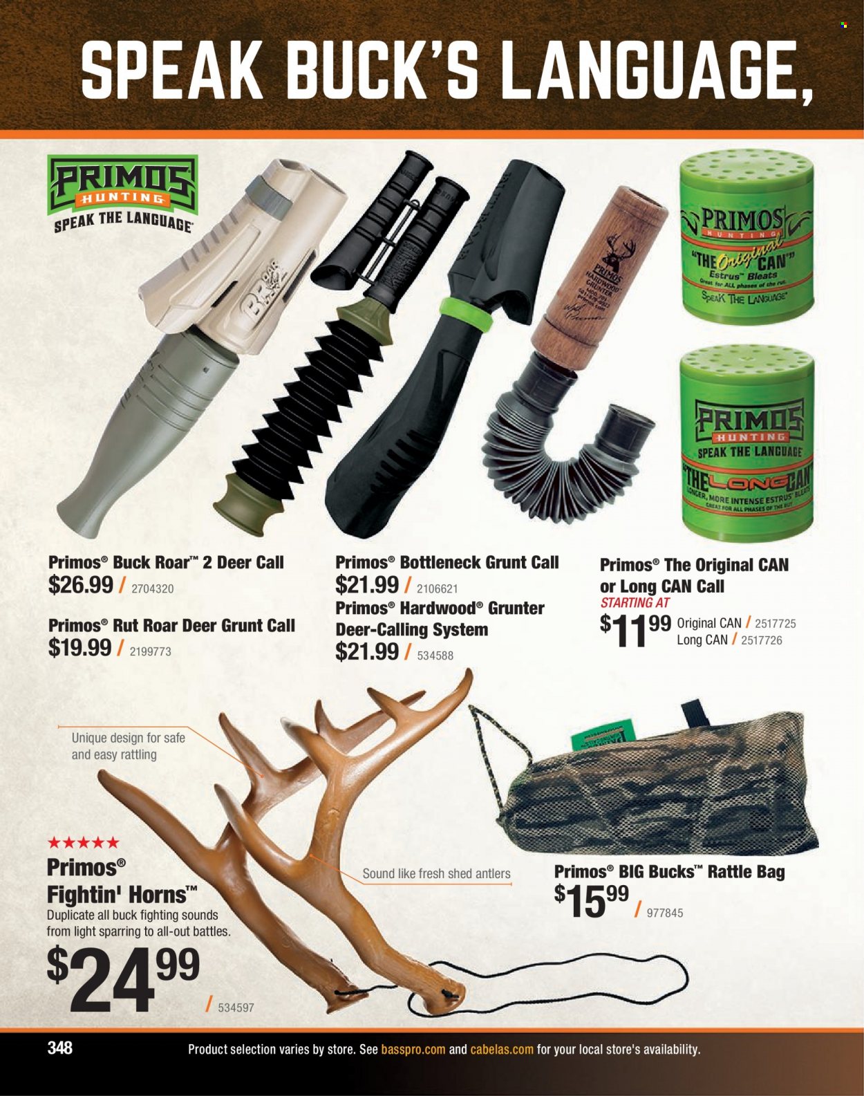 Bass Pro Shops flyer . Page 348.