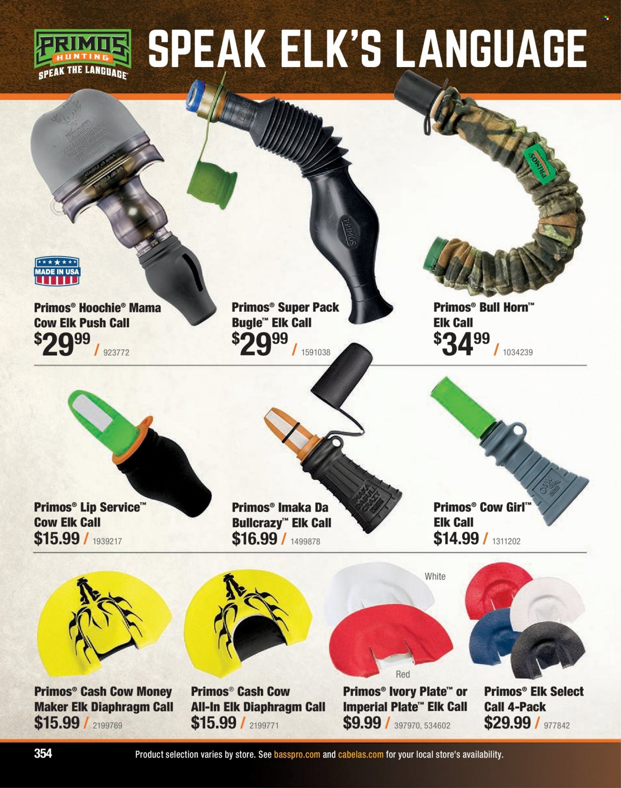 Bass Pro Shops flyer . Page 354.