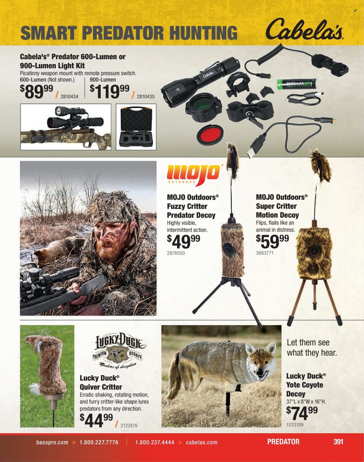 Bass Pro Shops flyer . Page 391.