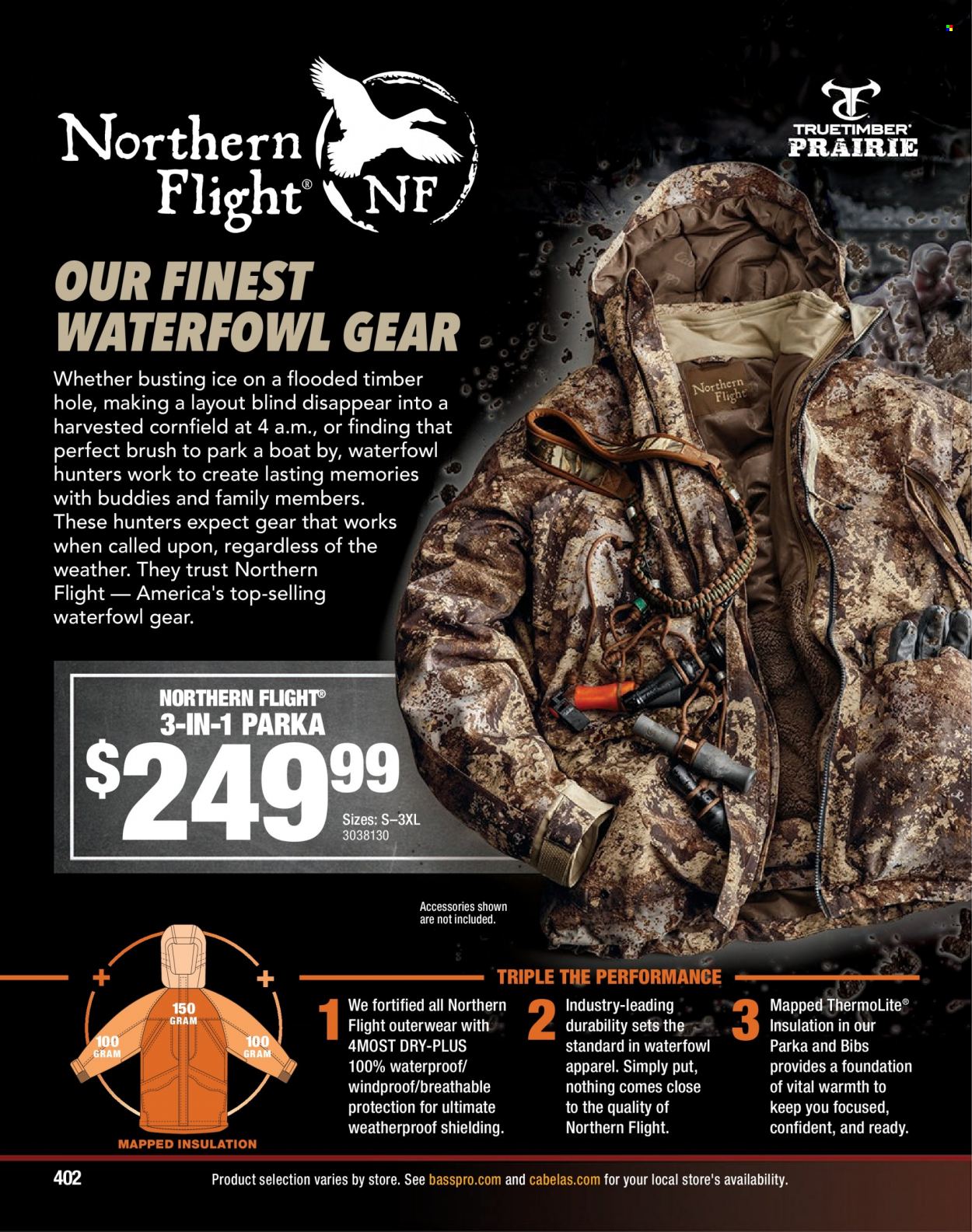 Bass Pro Shops flyer . Page 402.