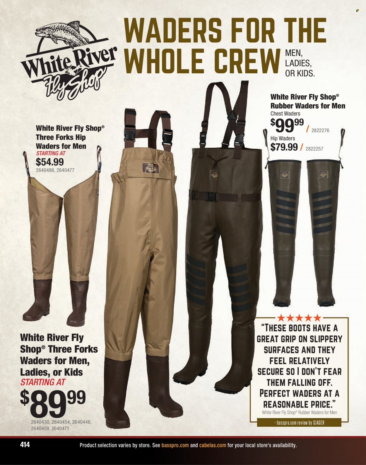 Bass Pro Shops flyer . Page 414.