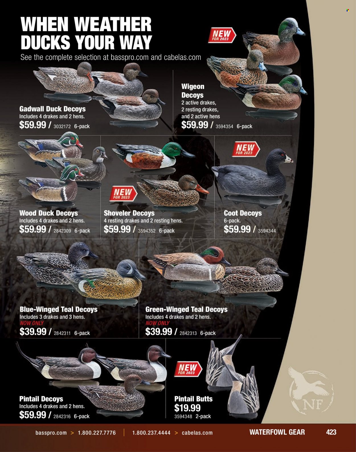 Bass Pro Shops flyer . Page 423.