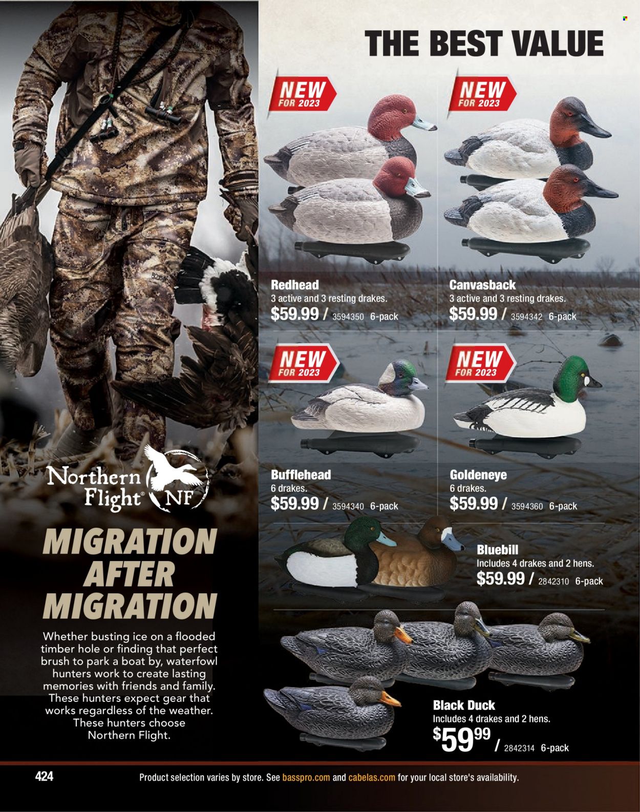 Bass Pro Shops flyer . Page 424.