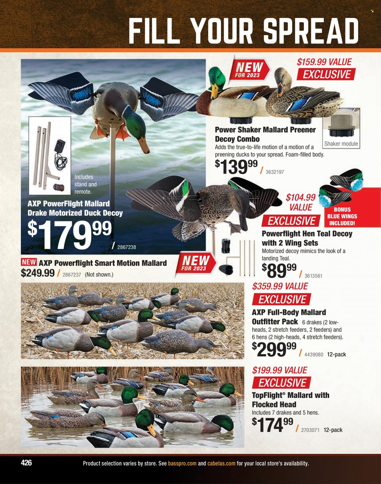 Bass Pro Shops flyer . Page 426.