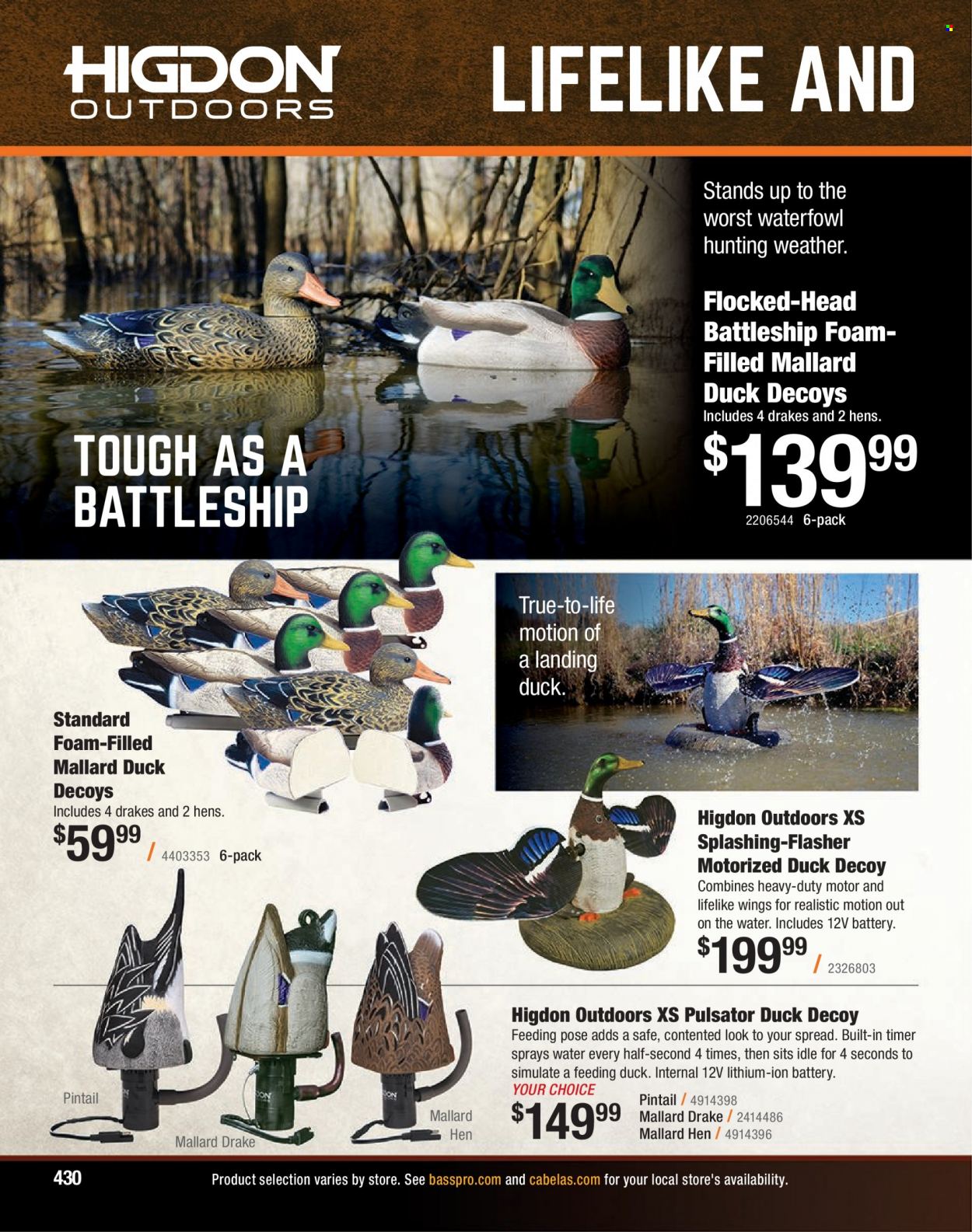 Bass Pro Shops flyer . Page 430.