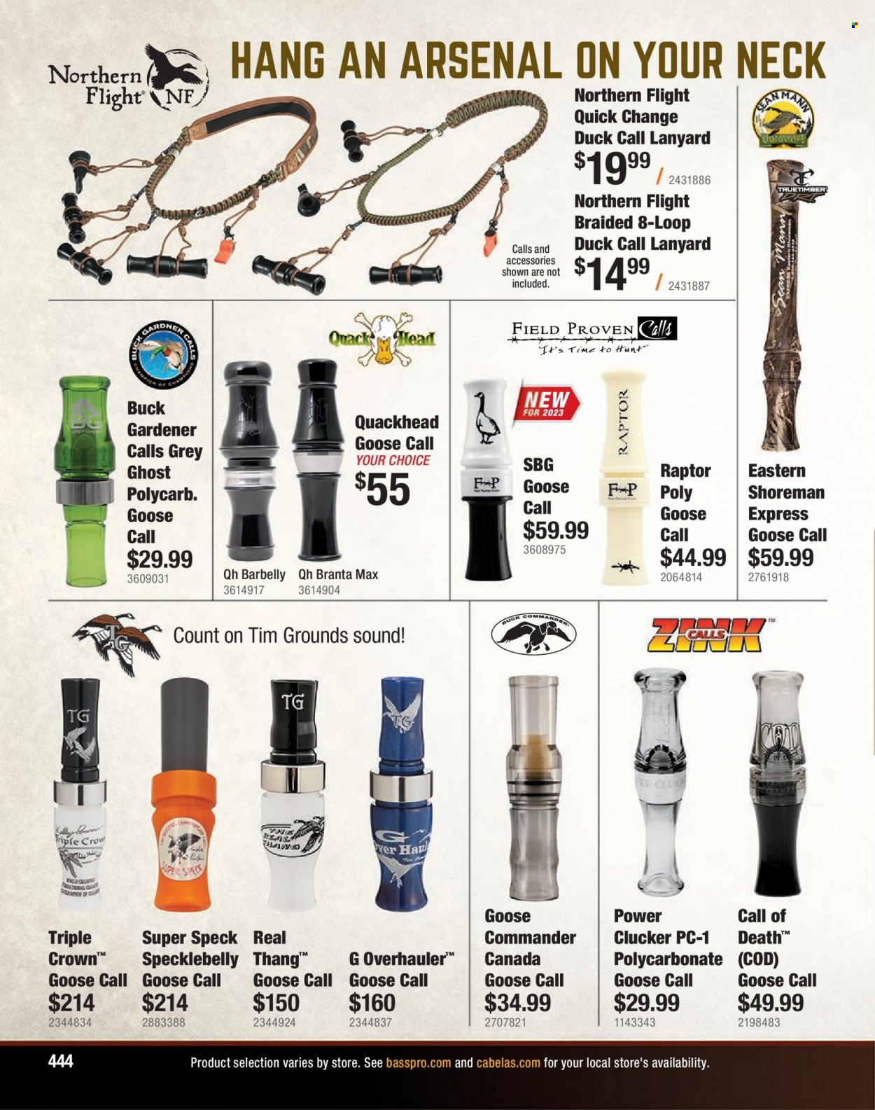 Bass Pro Shops flyer . Page 444.