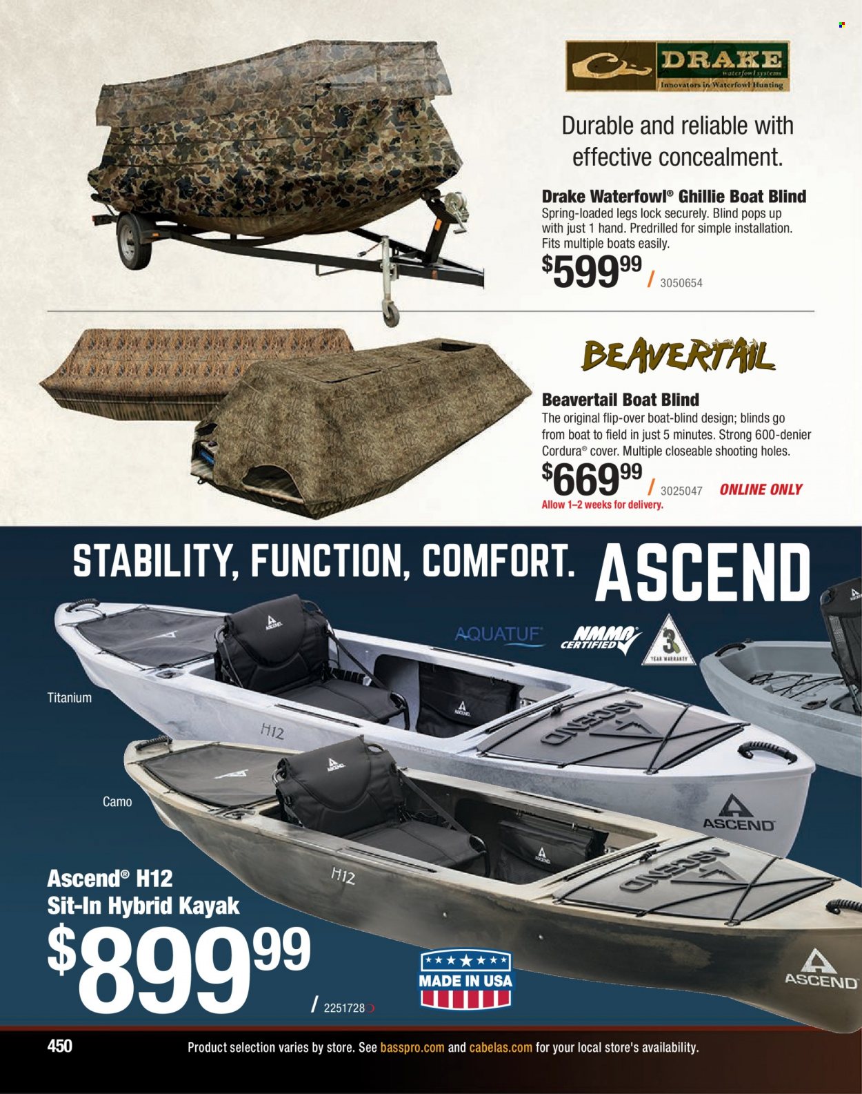 Bass Pro Shops flyer . Page 450.