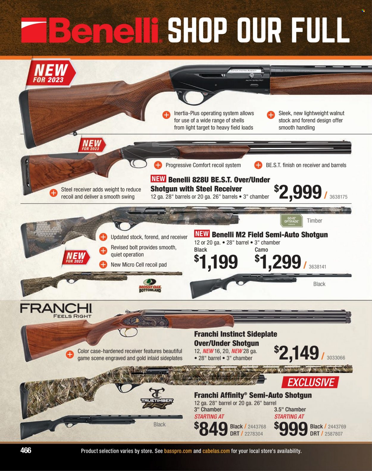 Bass Pro Shops flyer . Page 466.