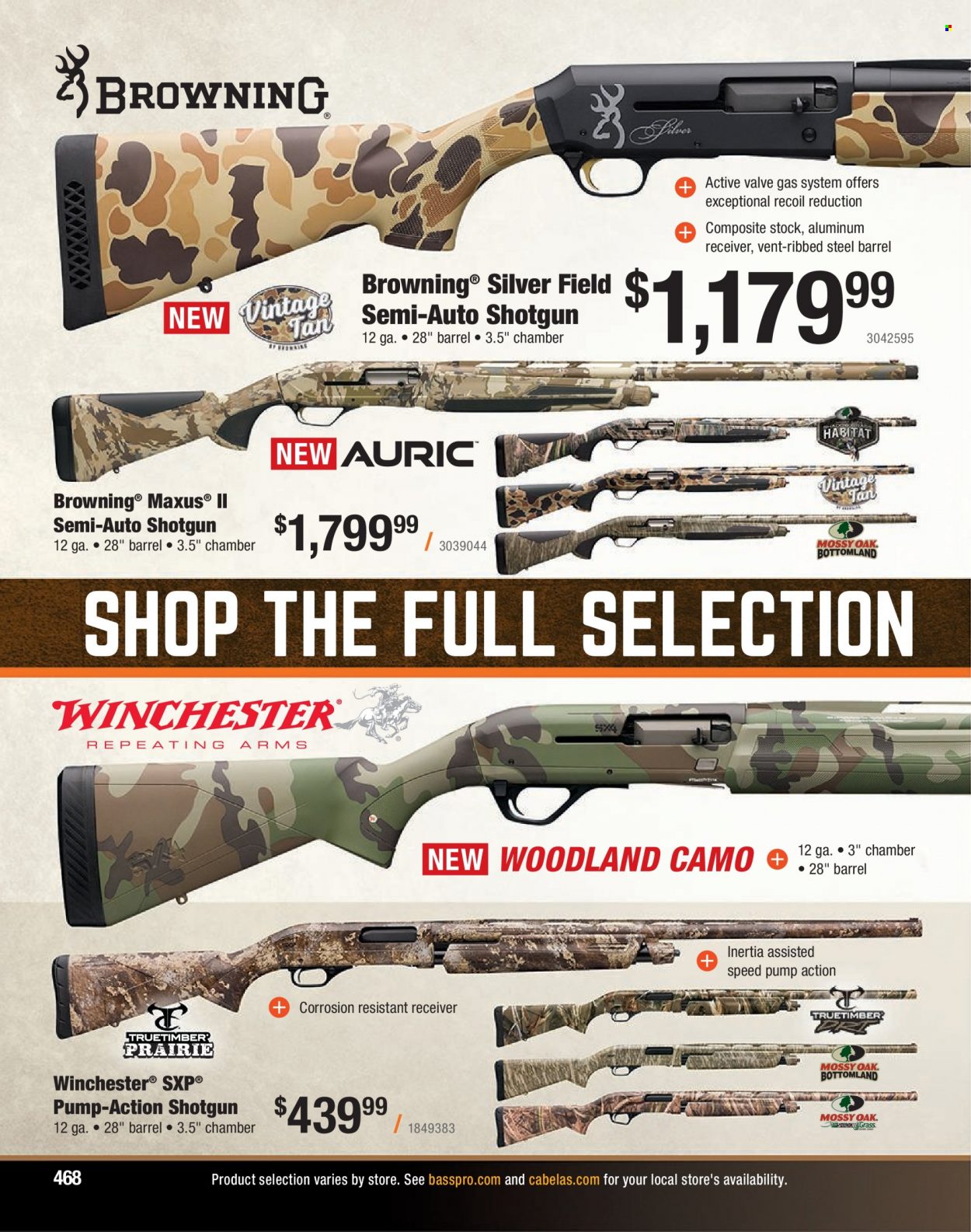 Bass Pro Shops flyer . Page 468.