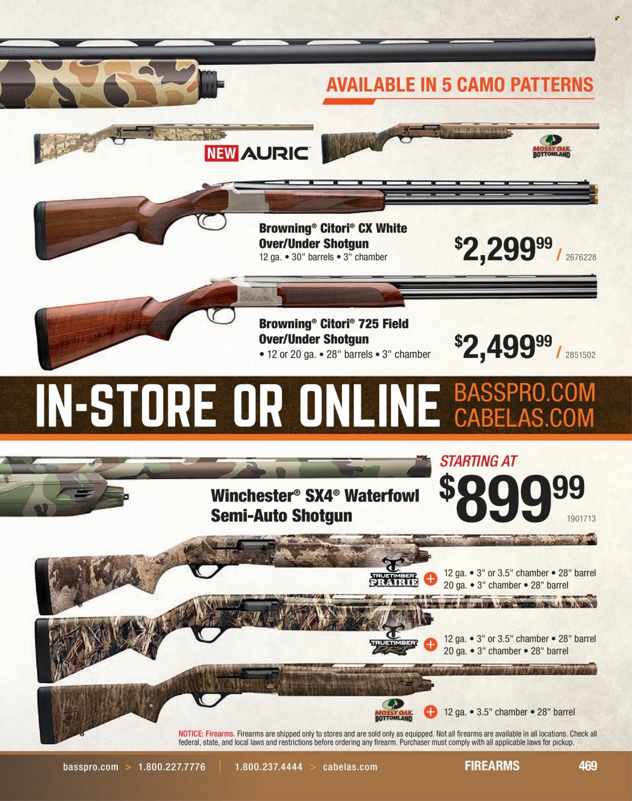 Bass Pro Shops flyer . Page 469.