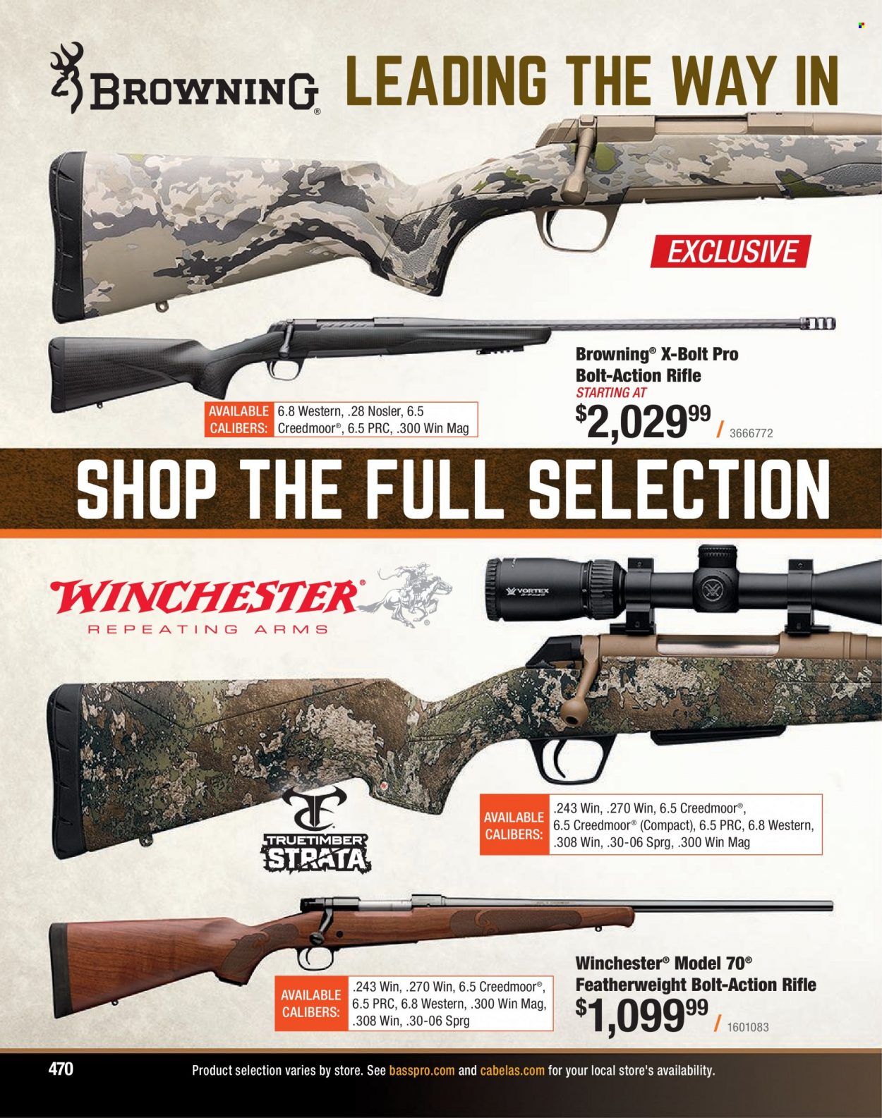Bass Pro Shops flyer . Page 470.