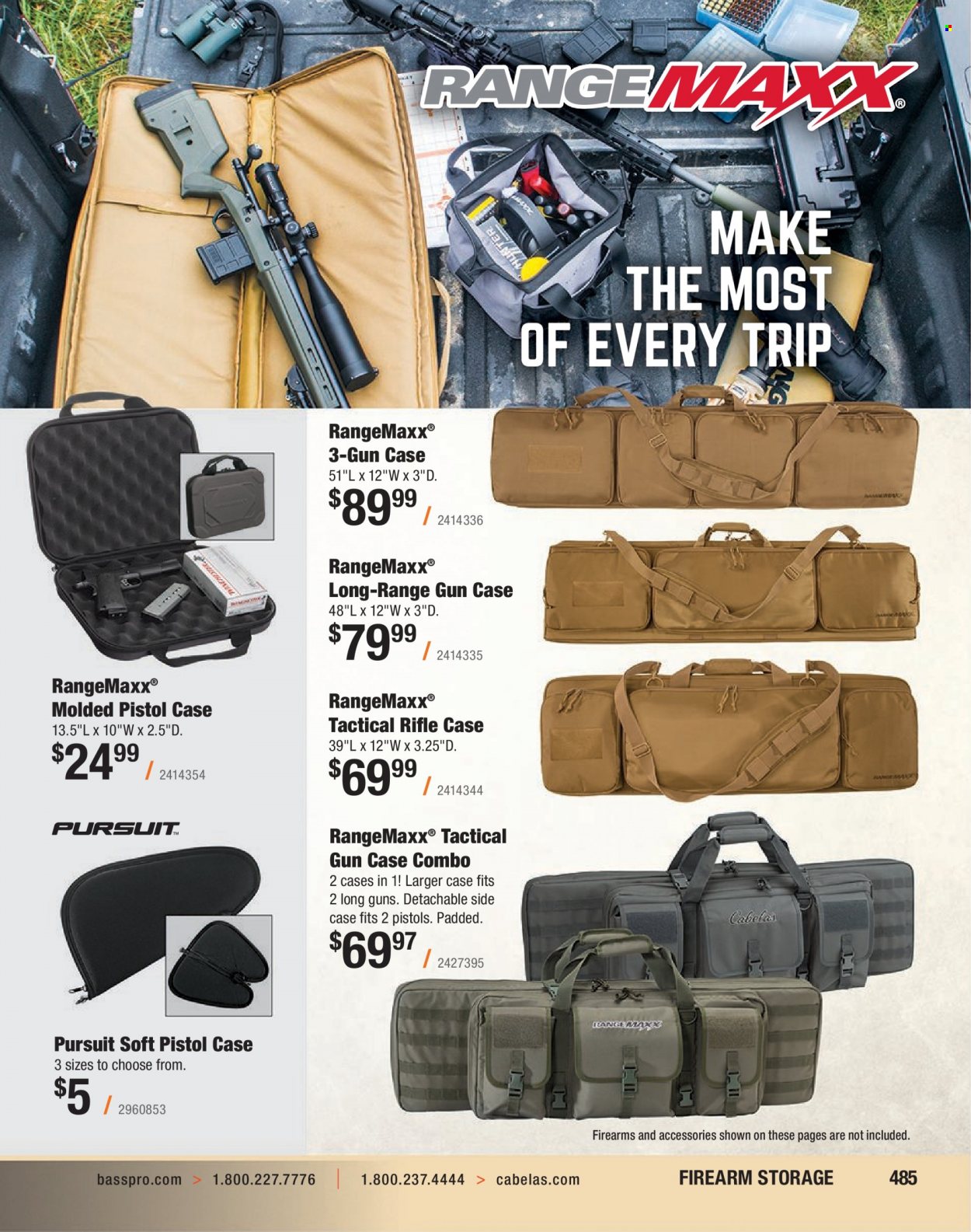 Bass Pro Shops flyer . Page 485.
