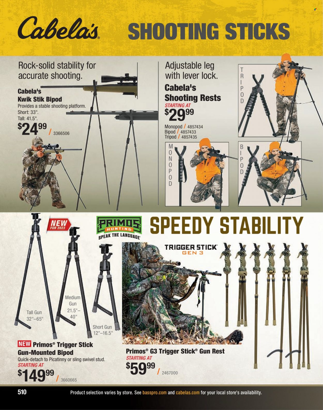 Bass Pro Shops flyer . Page 510.