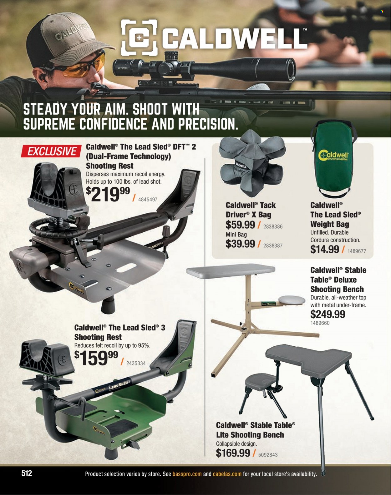 Bass Pro Shops flyer . Page 512.