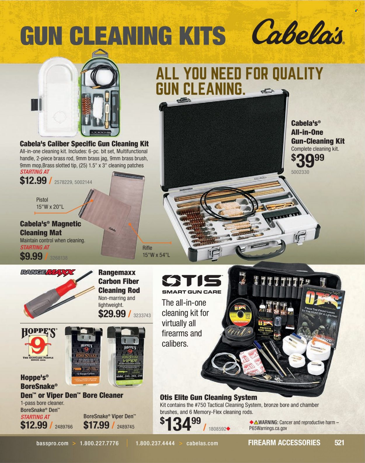 Bass Pro Shops flyer . Page 521.