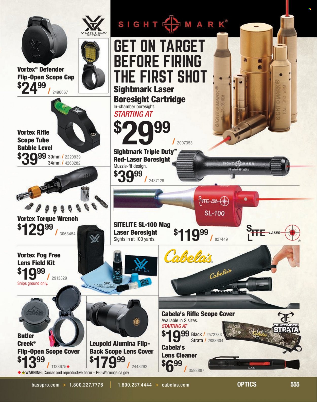 Bass Pro Shops flyer . Page 555.