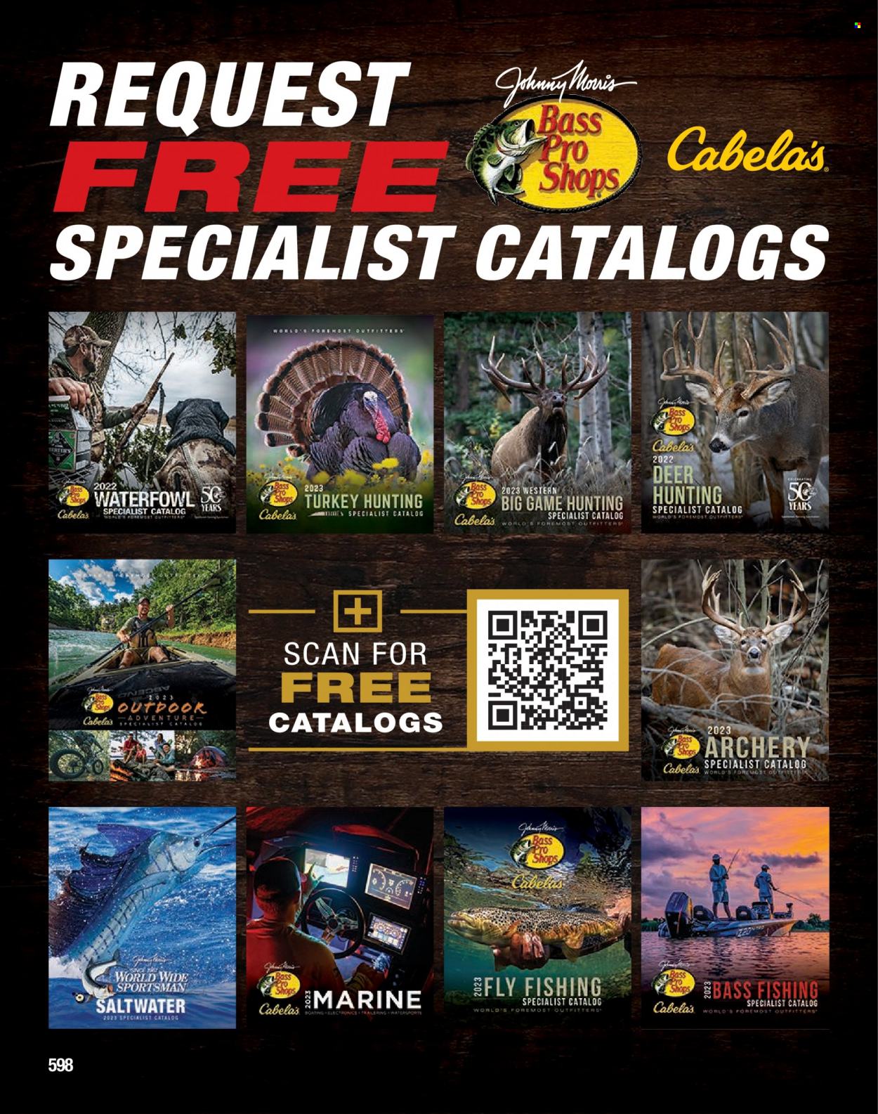 Bass Pro Shops flyer . Page 598.