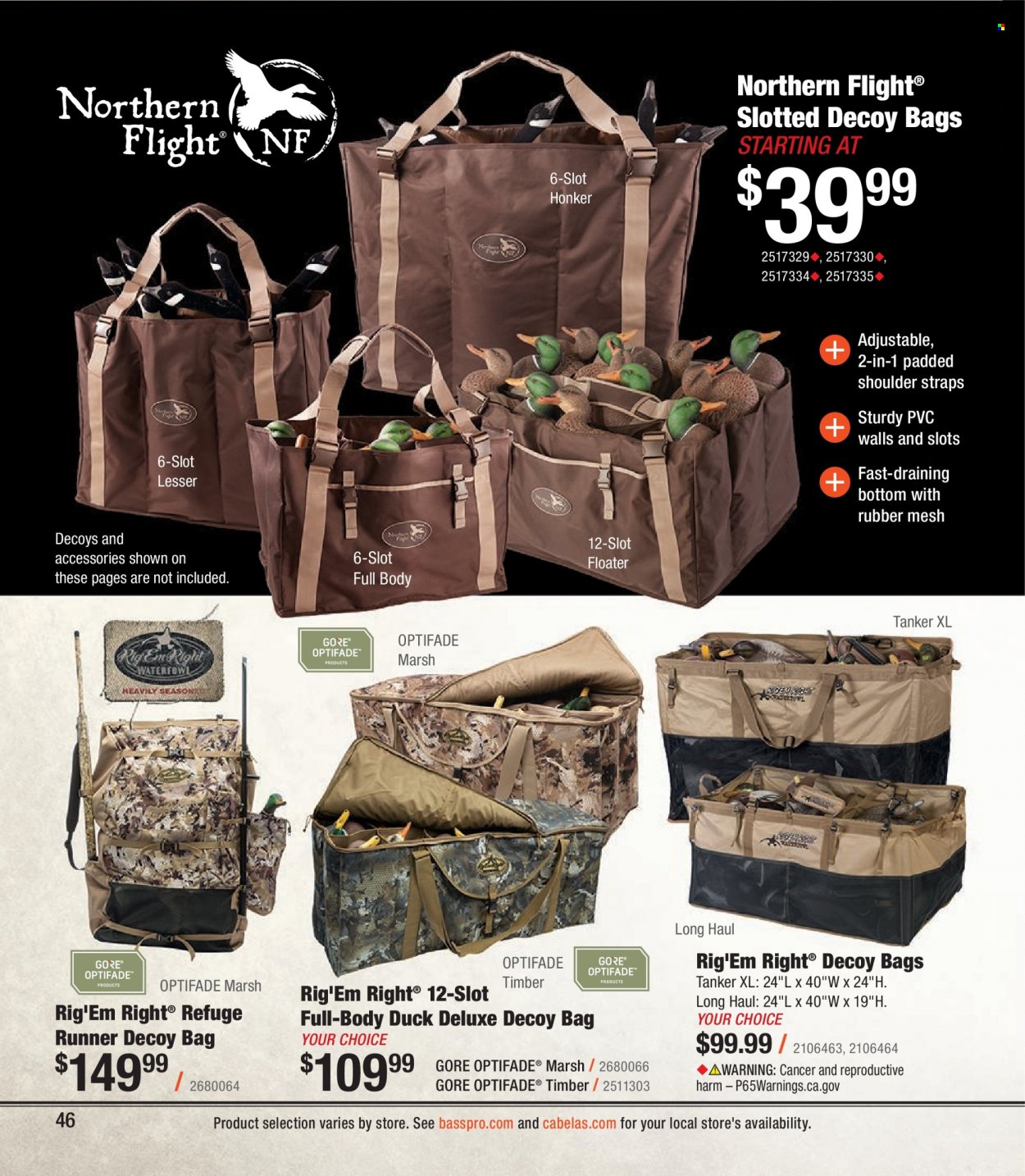Bass Pro Shops flyer . Page 46.