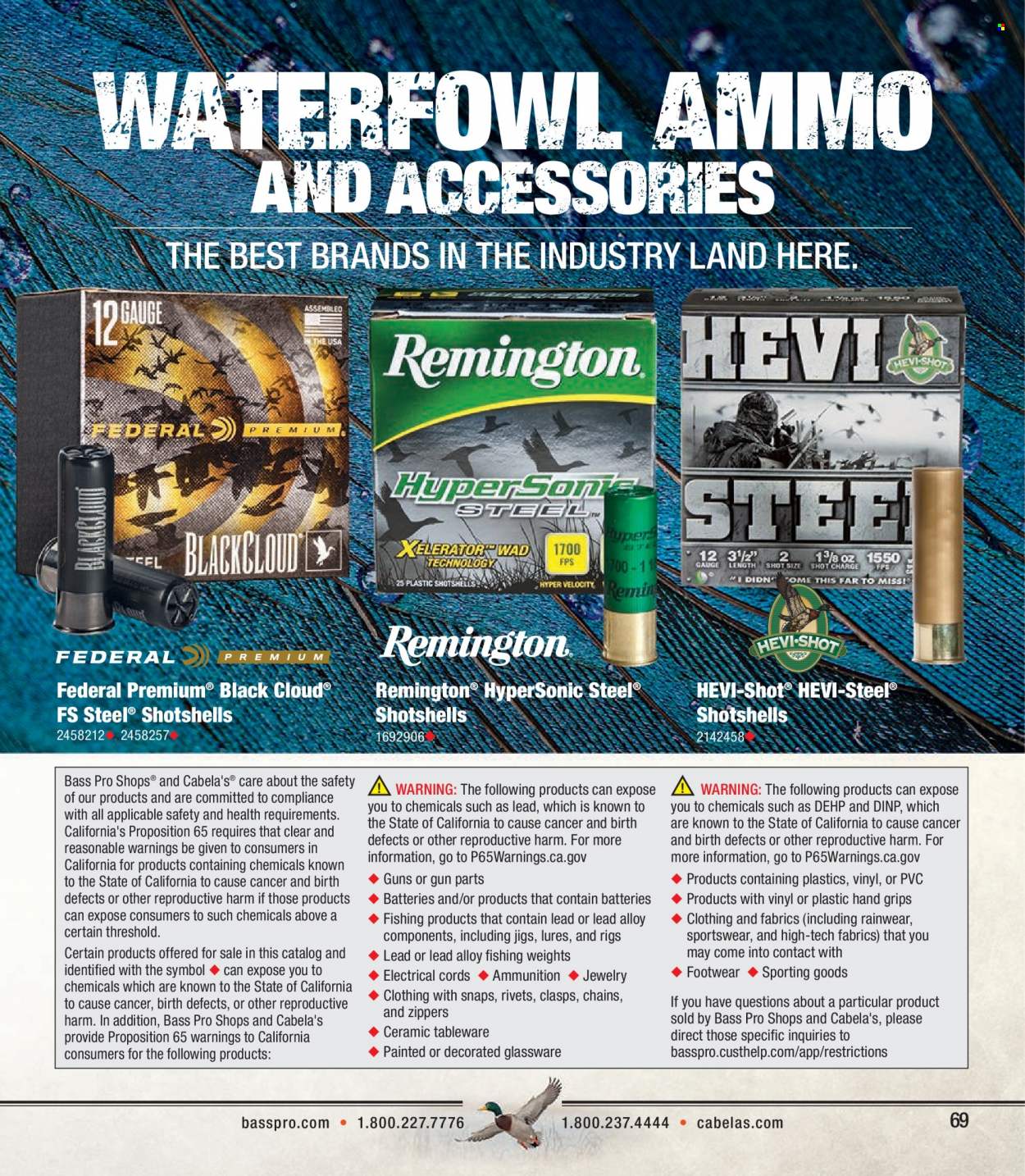 Bass Pro Shops flyer . Page 69.