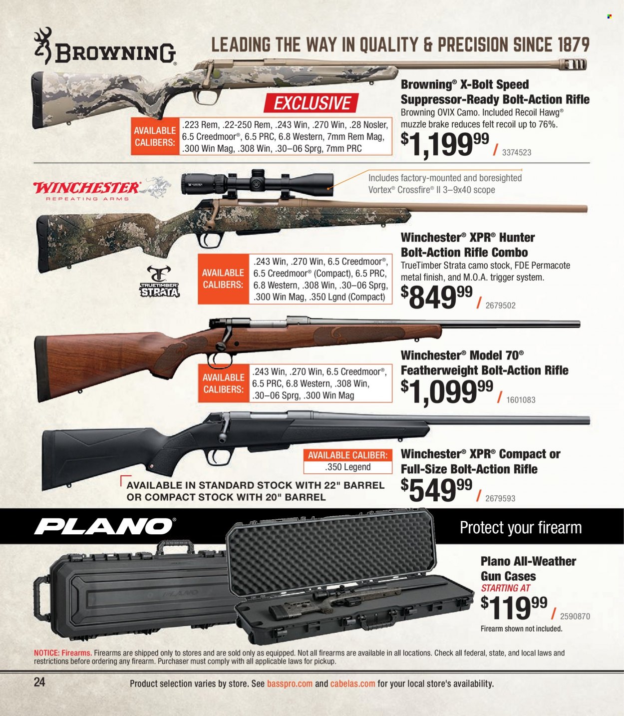 Bass Pro Shops flyer . Page 24.
