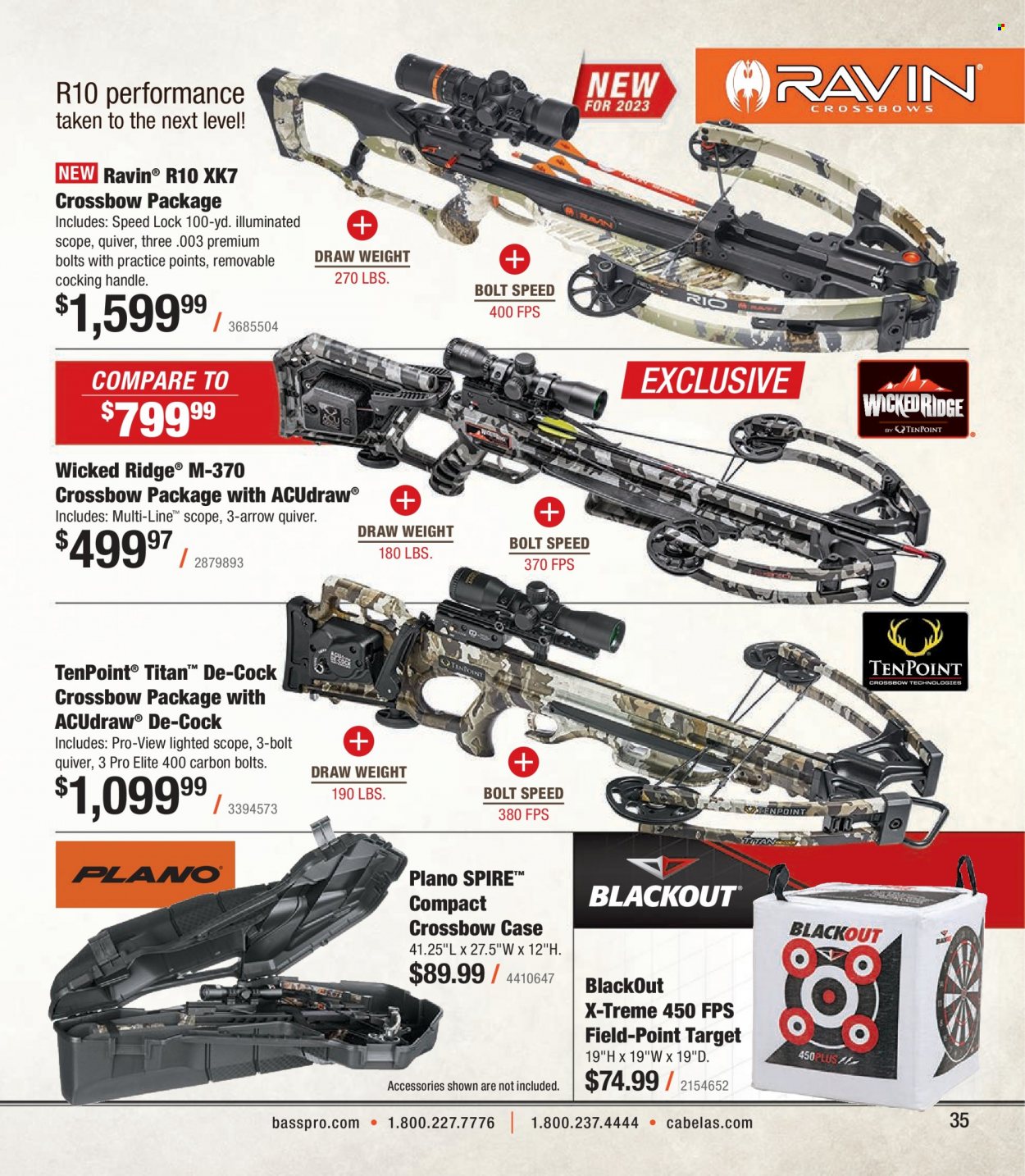Bass Pro Shops flyer . Page 35.