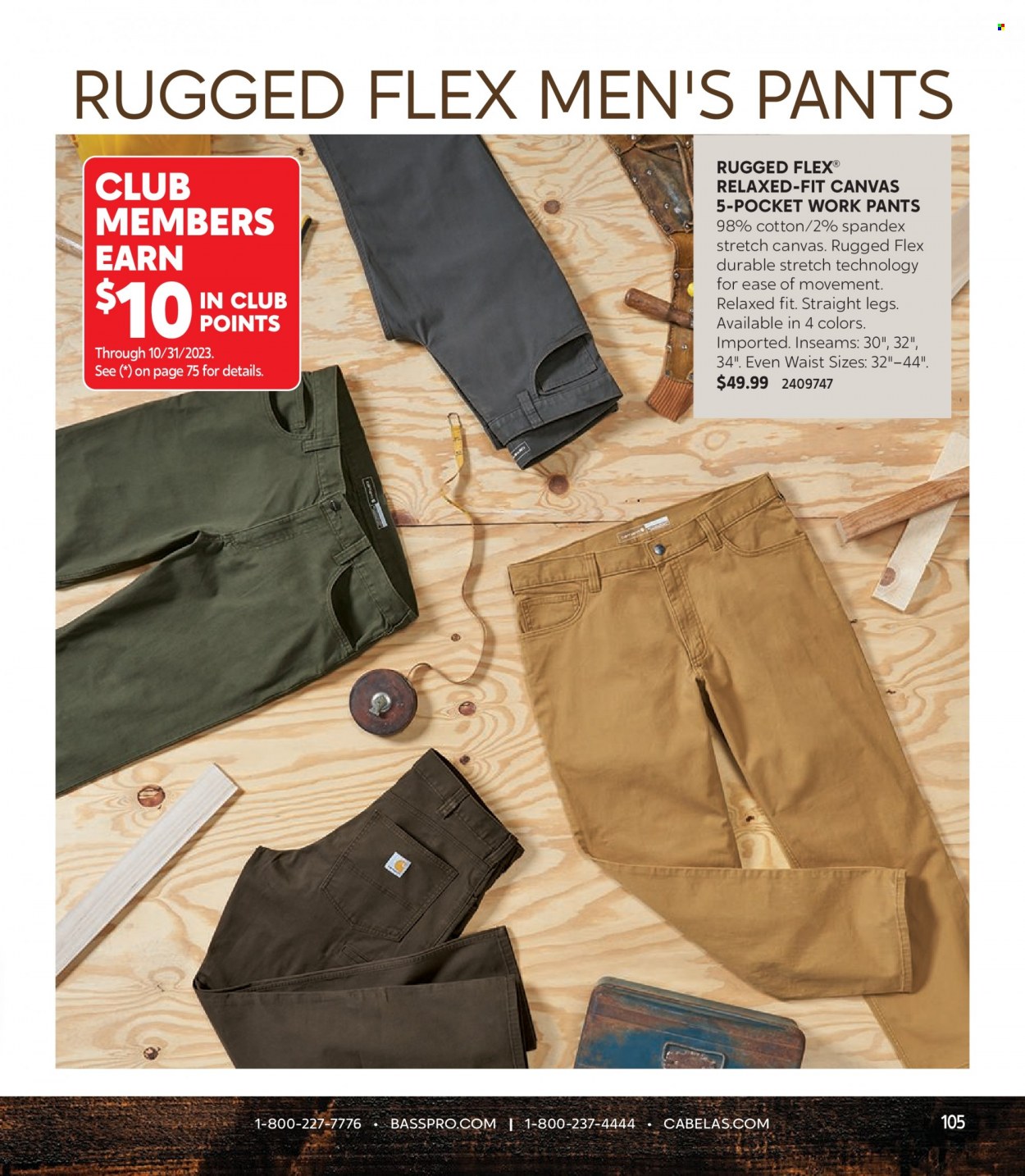 Bass Pro Shops flyer . Page 105.