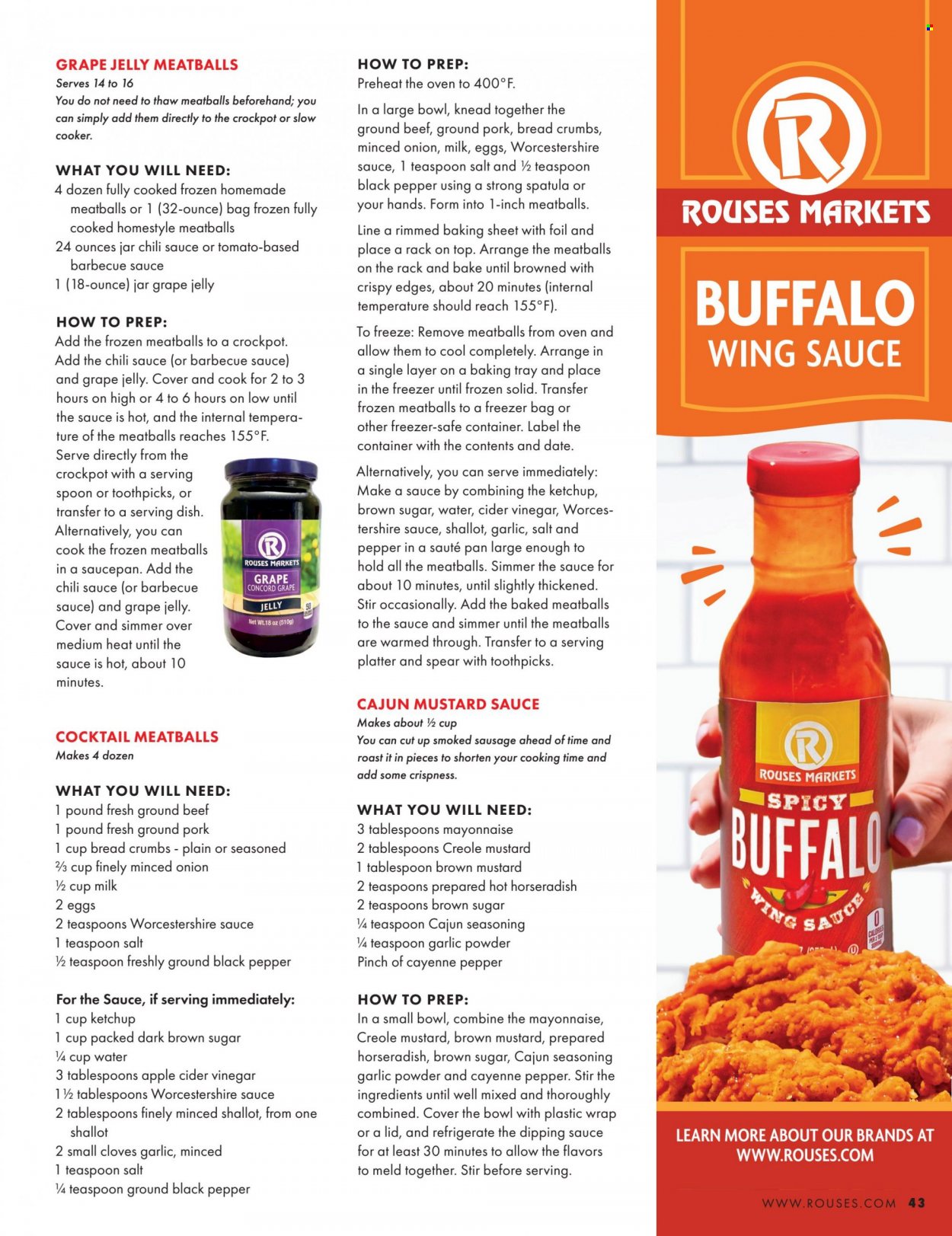 Rouses Markets flyer . Page 45.