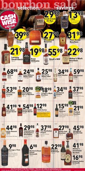 Cash Wise Liquor Only - Bourbon Month
