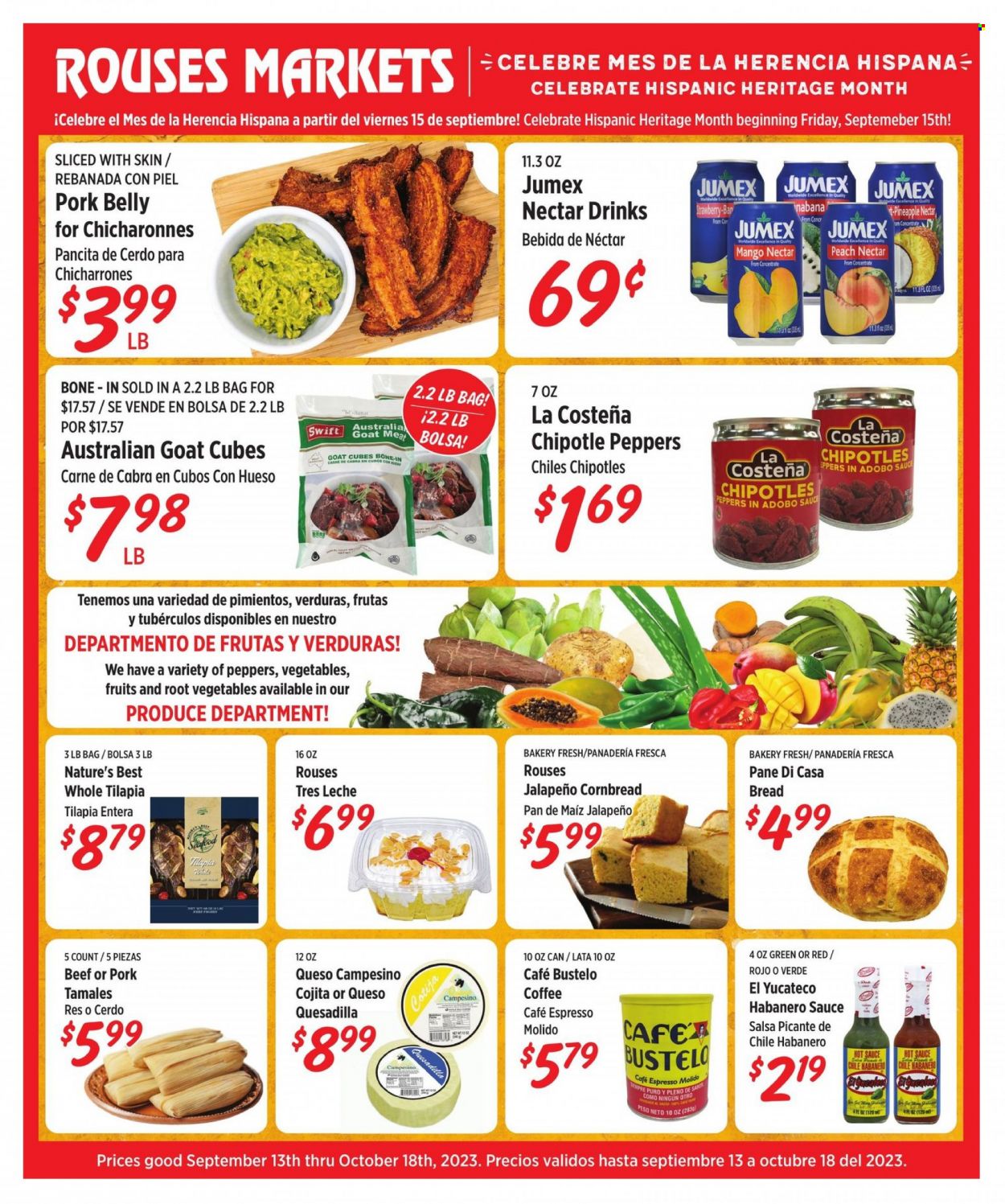 Rouses Markets flyer  - 09.13.2023 - 10.18.2023. Page 1.