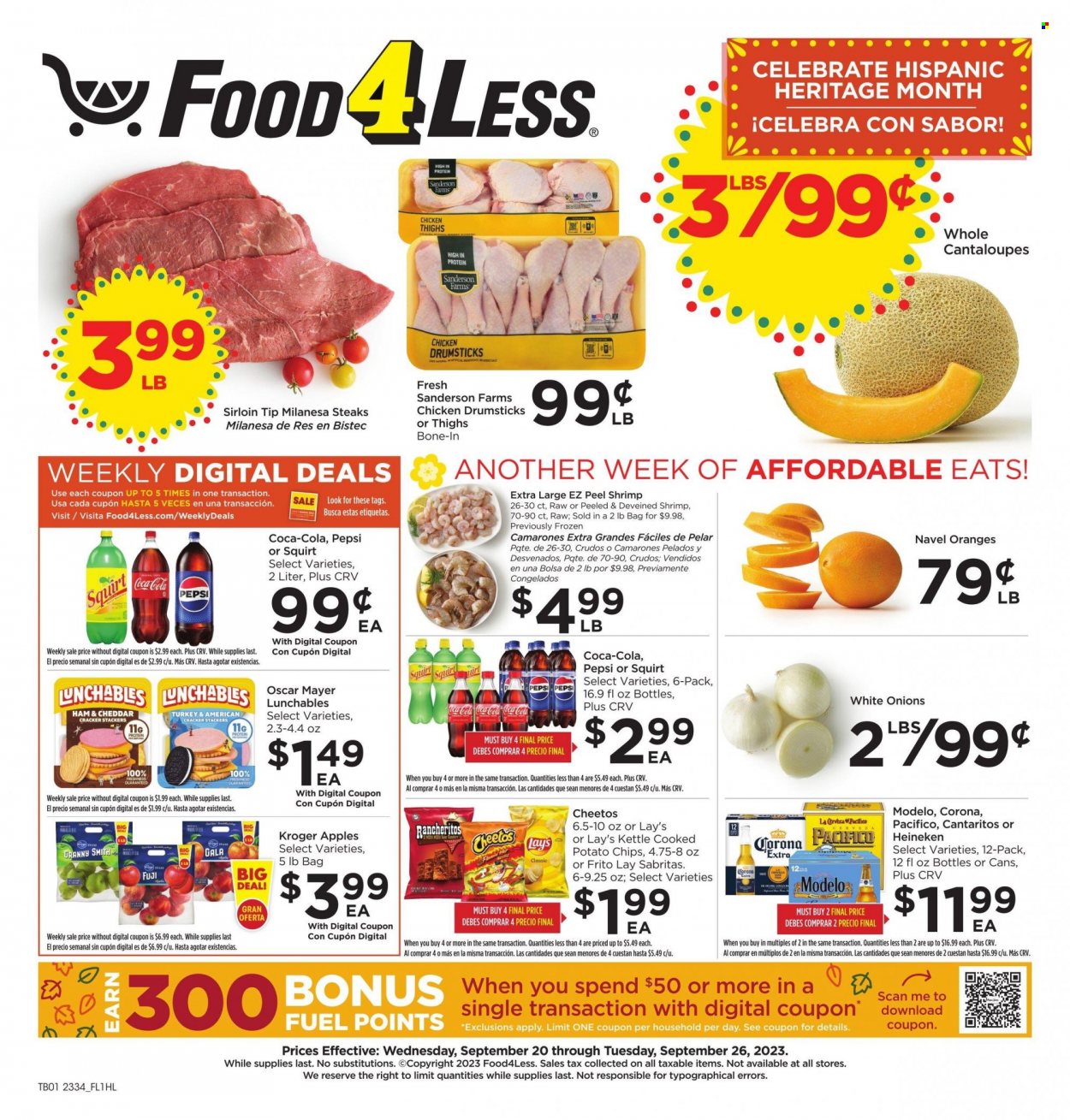 Food 4 Less flyer  - 09.20.2023 - 09.26.2023. Page 1.