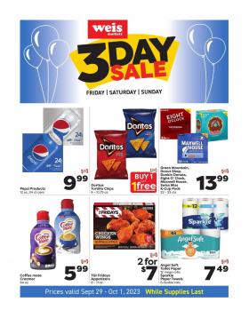 Weis - 3 Day Sale