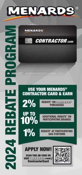 Menards - CONTRACTOR CARD BROCHURE        