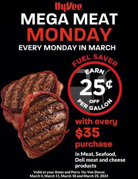 Hy-Vee - Mega Meat Mondays in March