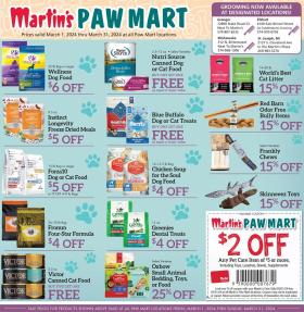 Martin’s - Paw Mart Monthly Ad