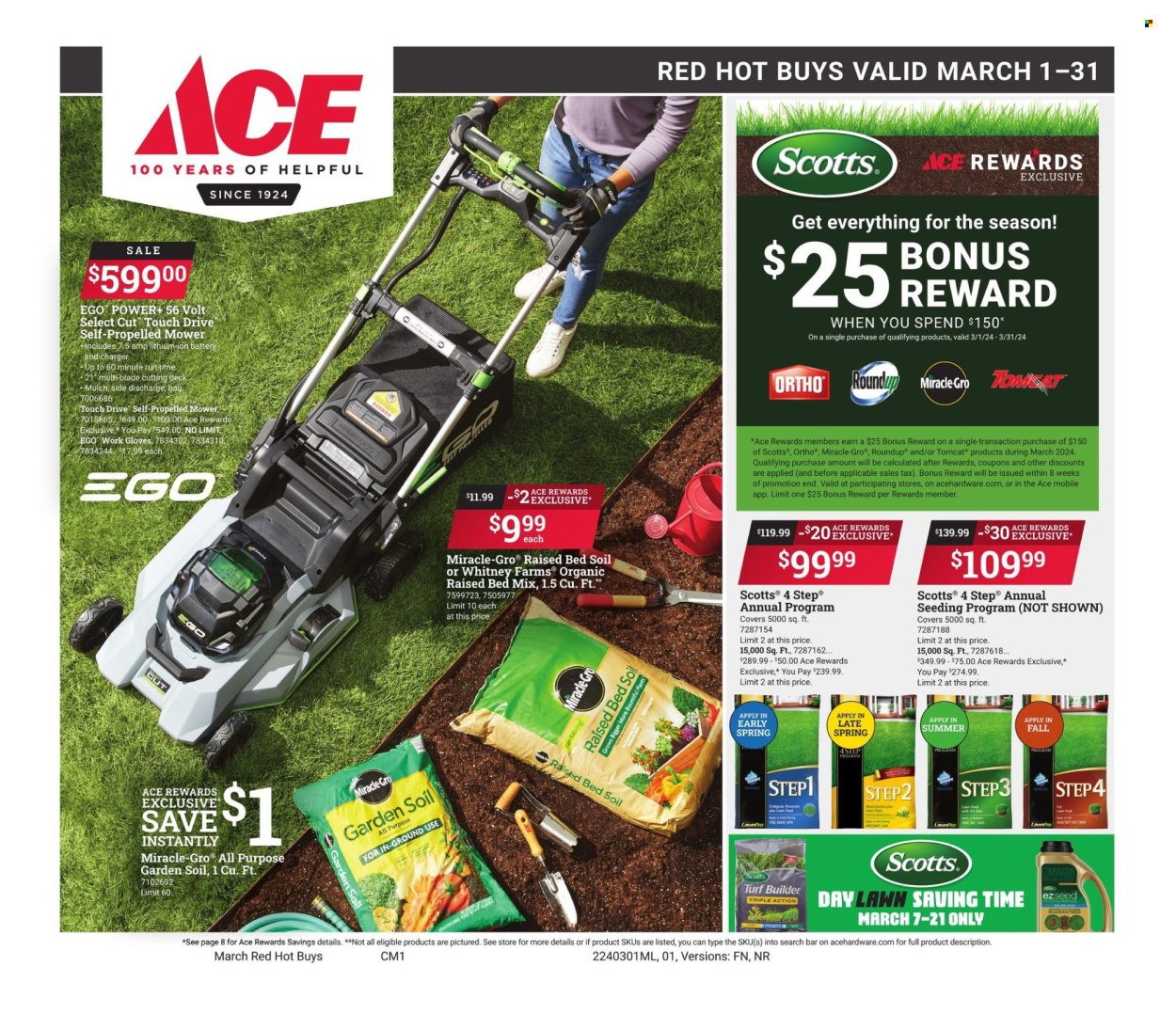 ACE Hardware ad  - 03.01.2024 - 03.31.2024.