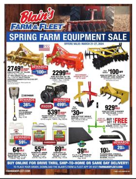 Blain's Farm & Fleet - Spring Farm Equipment Sale